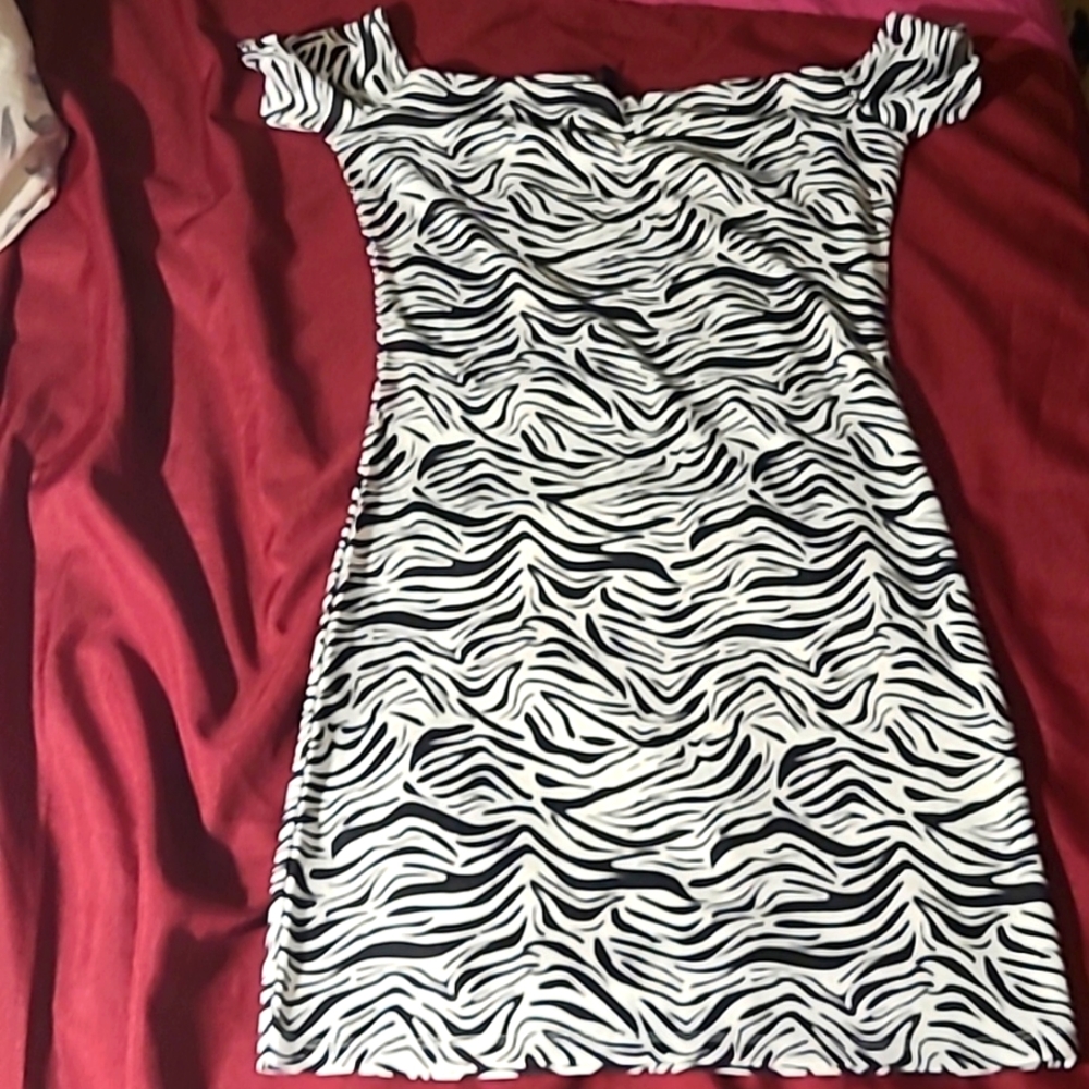 H&M Zebra Print Bodycon Dress